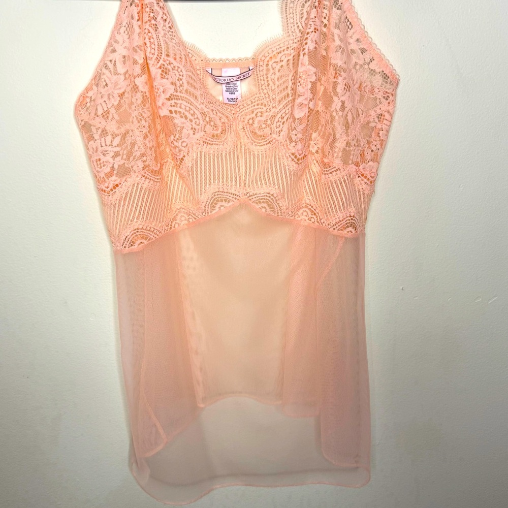 Victoria’s secret sheer lace slip top size XL